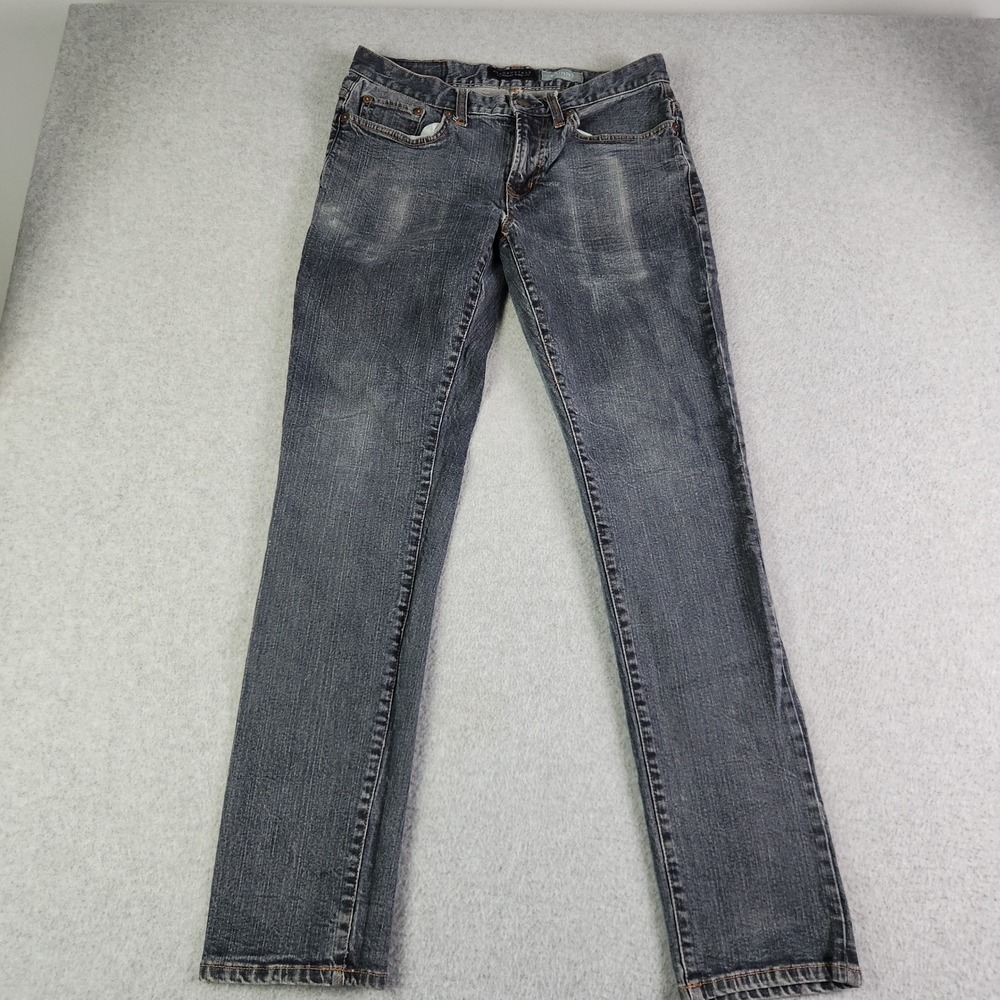 Aeropostale Jeans Womens 29/30 Blue Denim Faded Mid Rise Dark Wash Skinny Fit